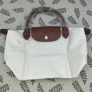 Longchamp Le Pliage S Shoulder Bag Off-white